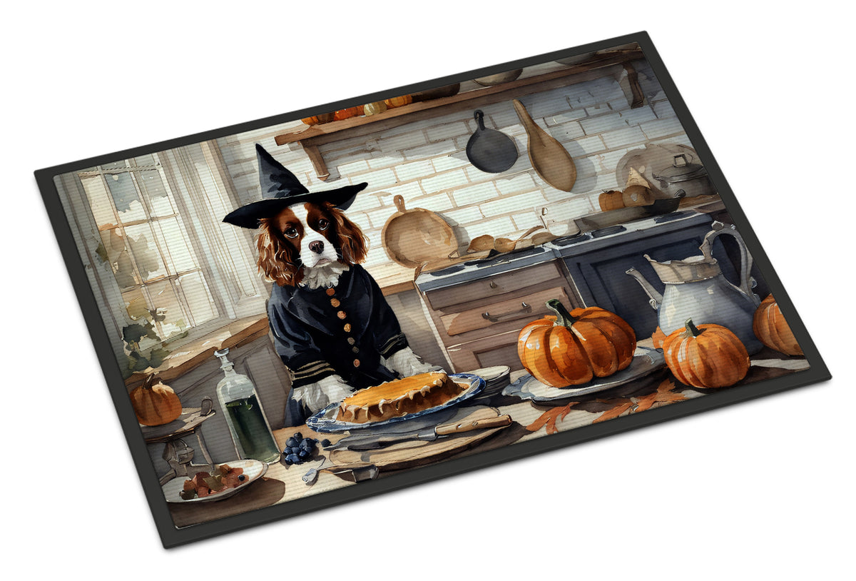 Buy this Cavalier Spaniel Fall Kitchen Pumpkins Doormat 18x27