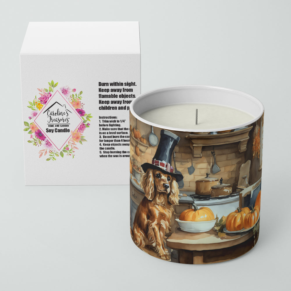 Cocker Spaniel Fall Kitchen Pumpkins Decorative Soy Candle  the-store.com.