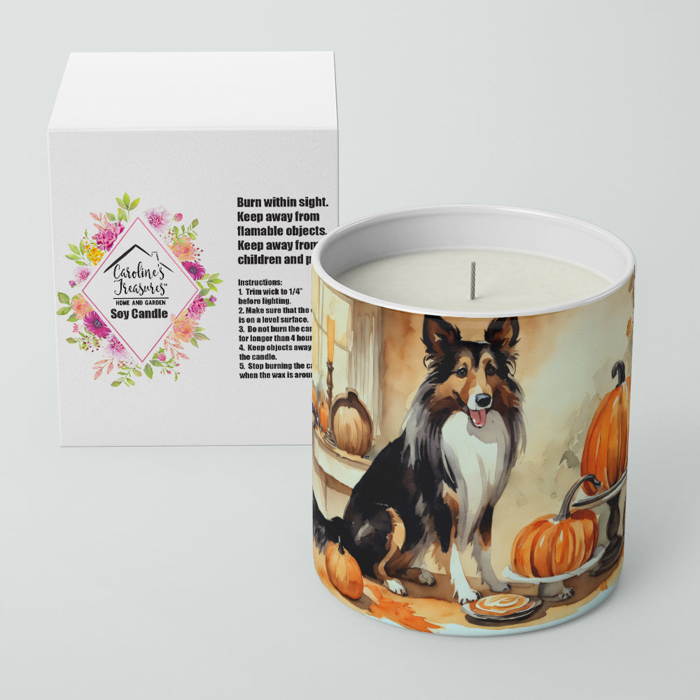 Collie Fall Kitchen Pumpkins Decorative Soy Candle  the-store.com.