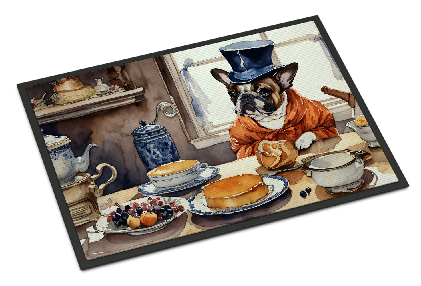 Buy this French Bulldog Fall Kitchen Pumpkins Indoor or Outdoor Mat 24x36