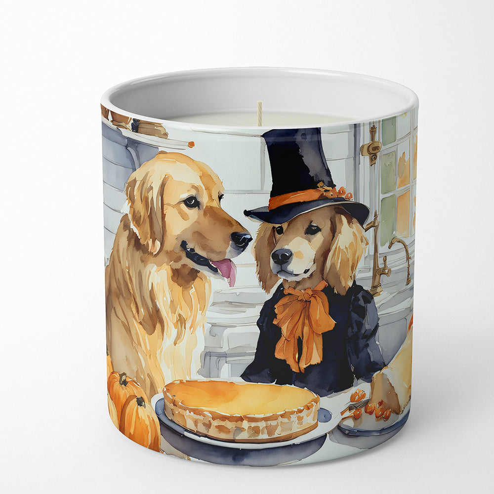 Buy this Golden Retriever Fall Kitchen Pumpkins Decorative Soy Candle