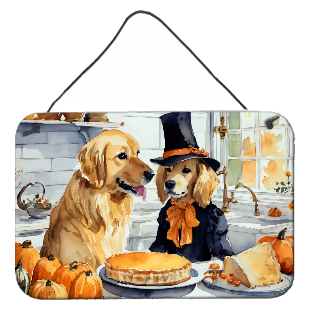 Buy this Golden Retriever Fall Kitchen Pumpkins Wall or Door Hanging Prints