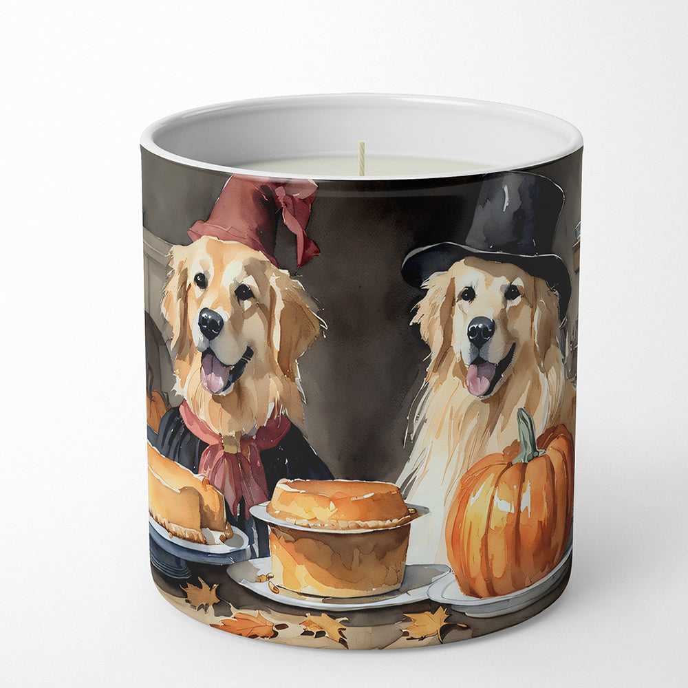 Golden Retriever Fall Kitchen Pumpkins Decorative Soy Candle