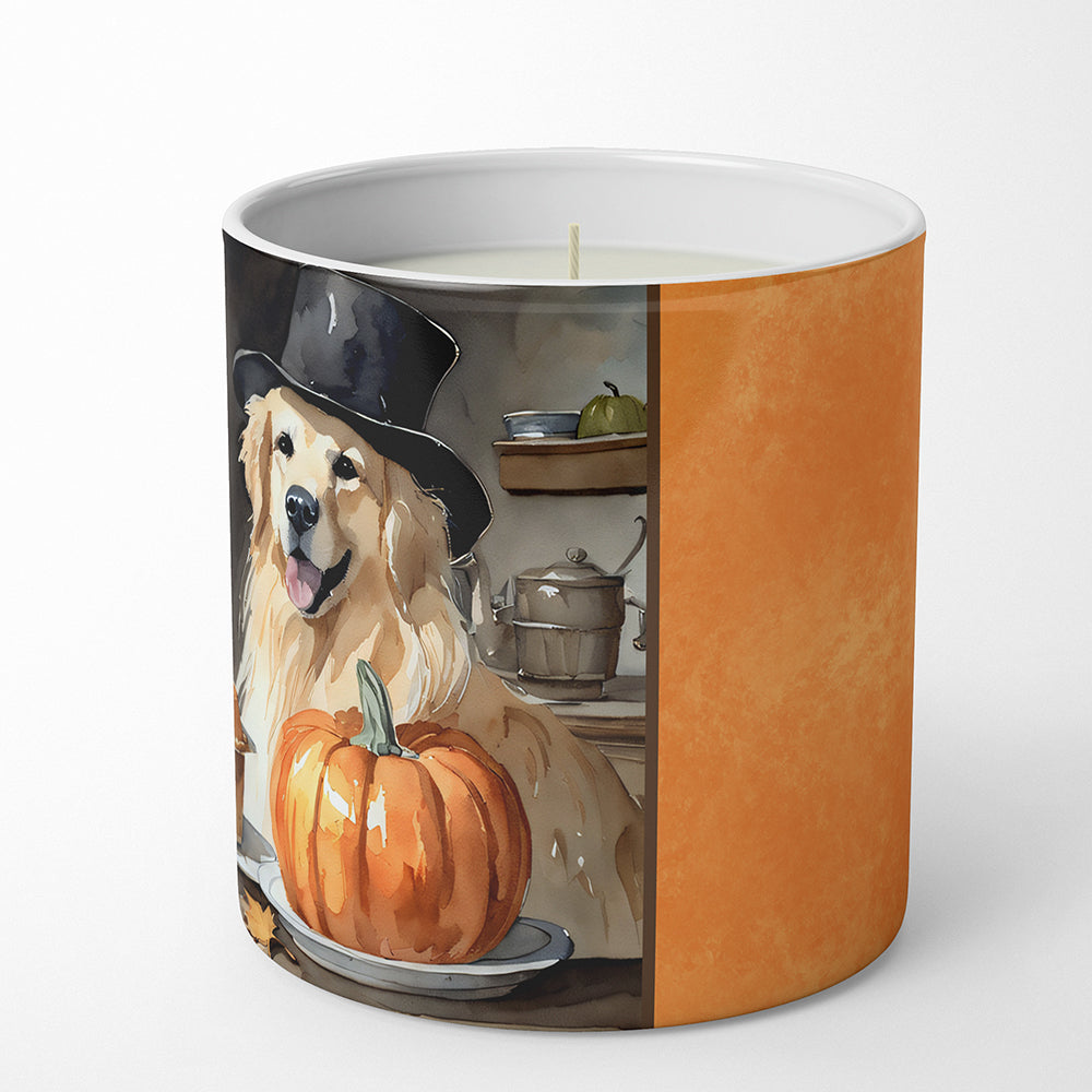 Golden Retriever Fall Kitchen Pumpkins Decorative Soy Candle