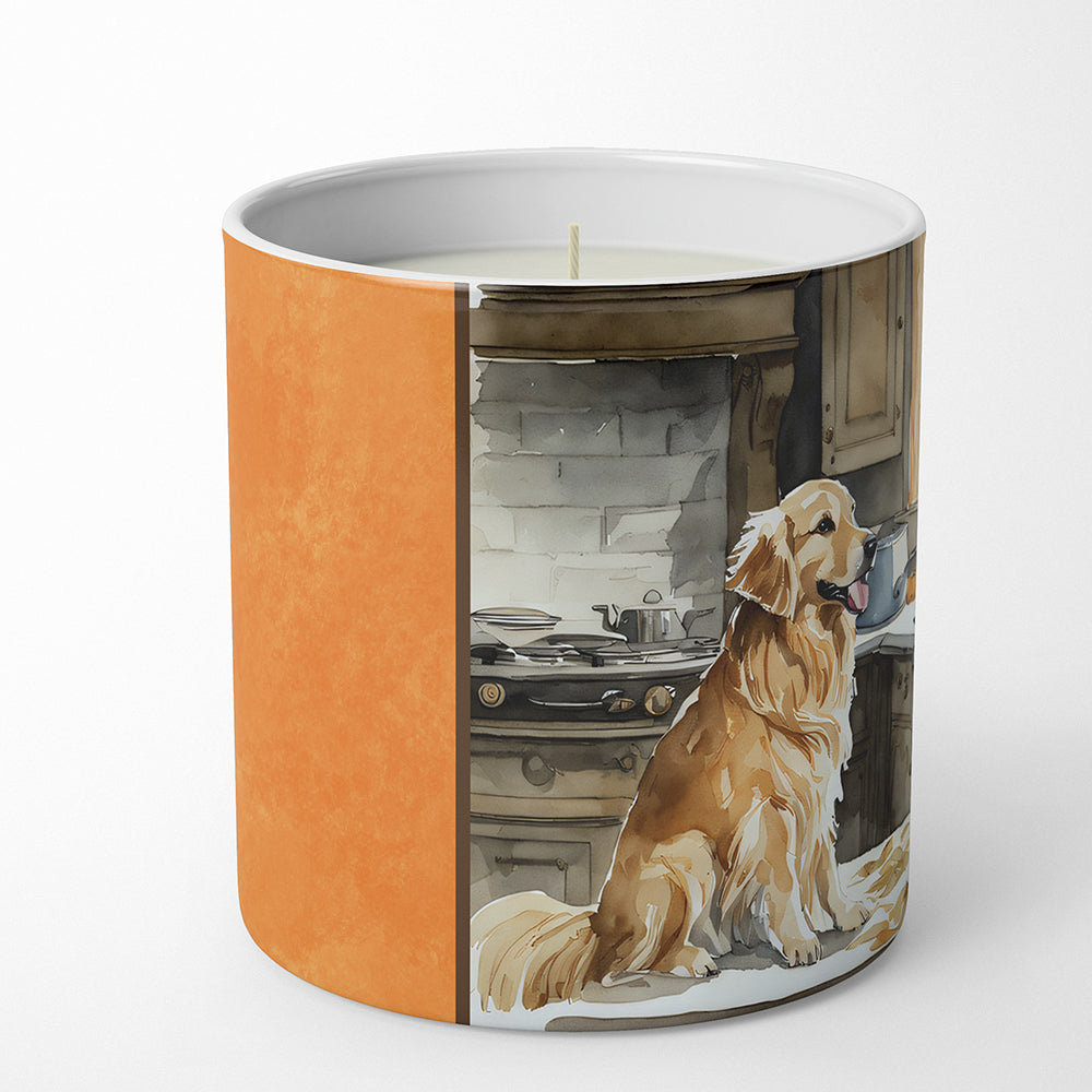 Golden Retriever Fall Kitchen Pumpkins Decorative Soy Candle