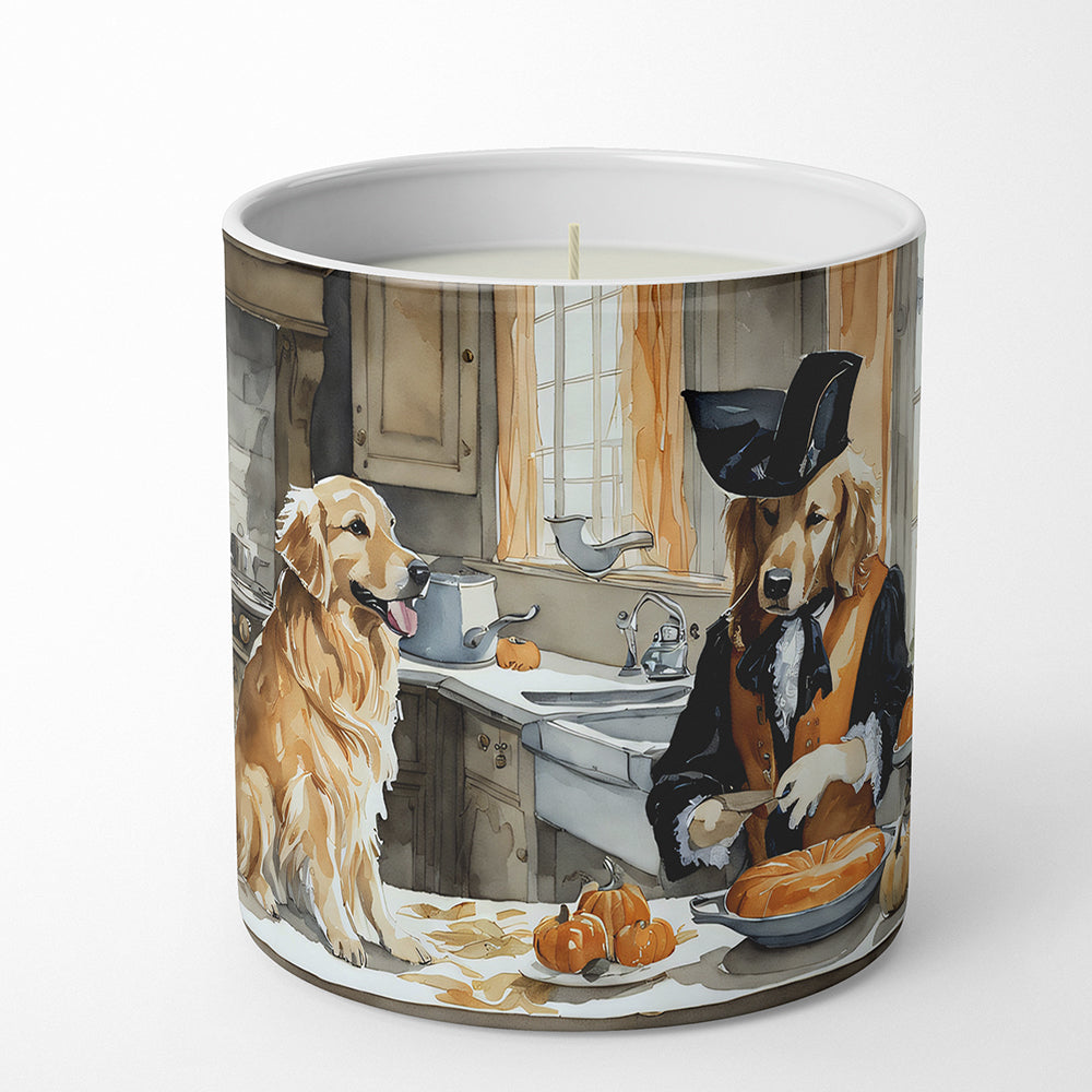 Golden Retriever Fall Kitchen Pumpkins Decorative Soy Candle