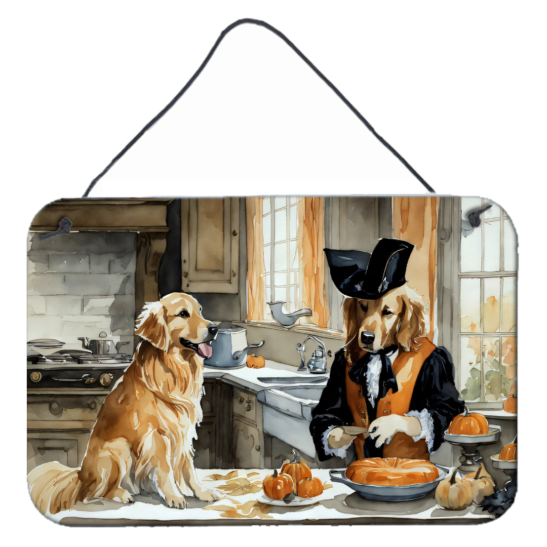 Buy this Golden Retriever Fall Kitchen Pumpkins Wall or Door Hanging Prints