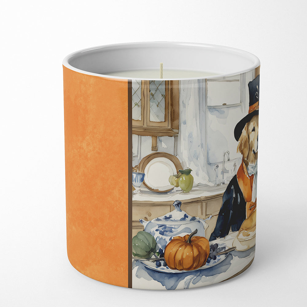 Golden Retriever Fall Kitchen Pumpkins Decorative Soy Candle