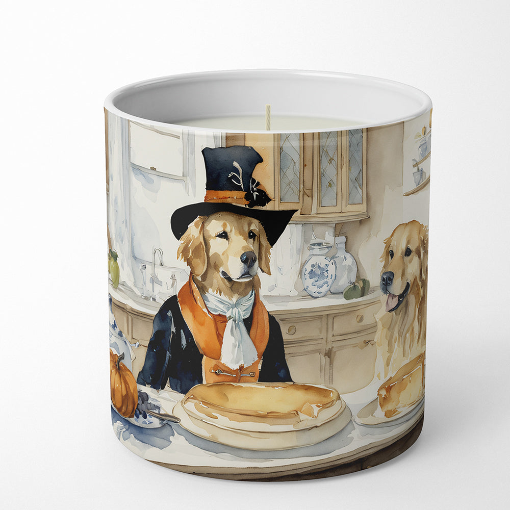 Buy this Golden Retriever Fall Kitchen Pumpkins Decorative Soy Candle