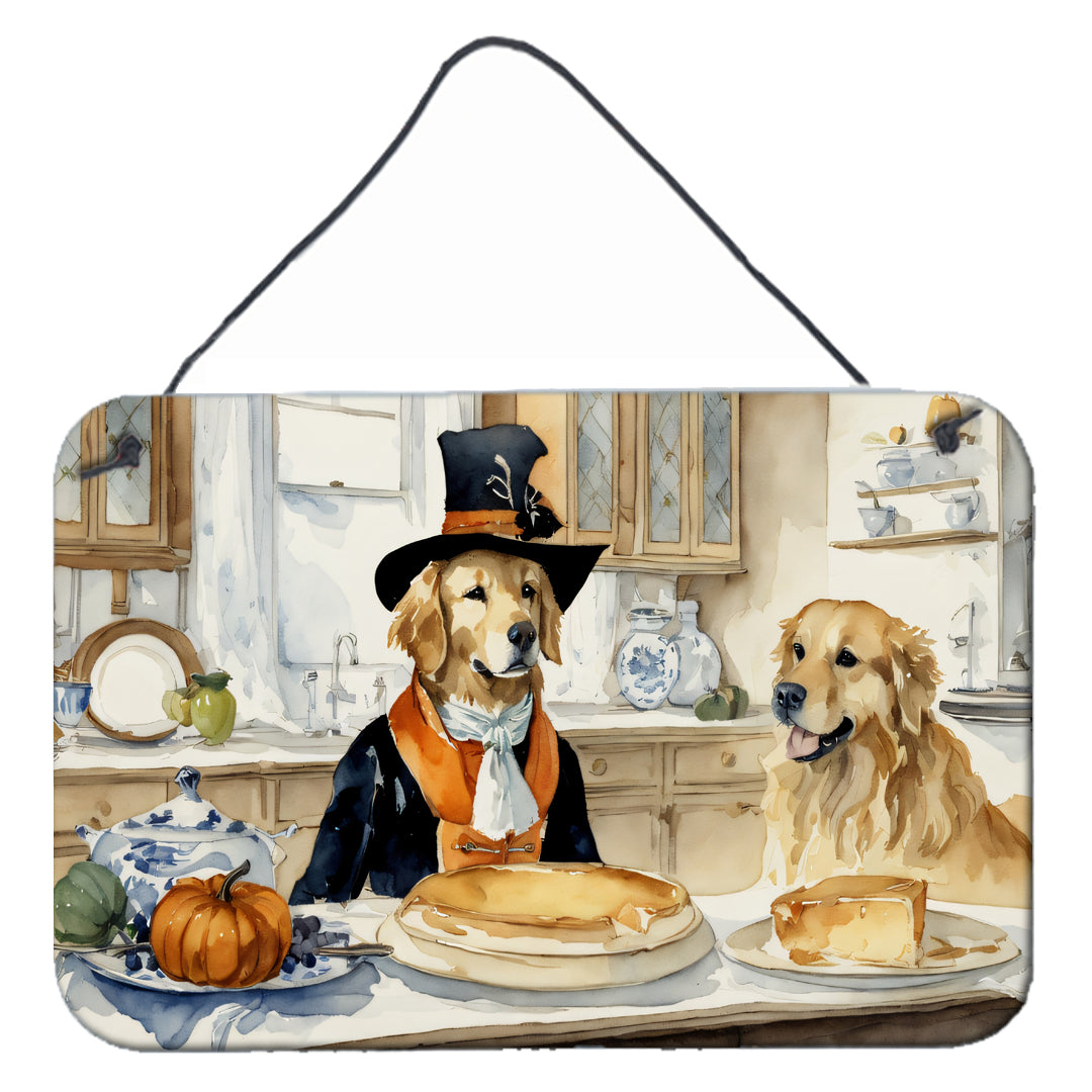 Buy this Golden Retriever Fall Kitchen Pumpkins Wall or Door Hanging Prints