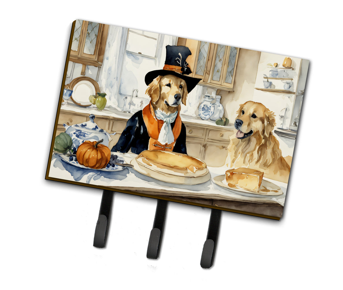 Buy this Golden Retriever Fall Kitchen Pumpkins Leash or Key Holder