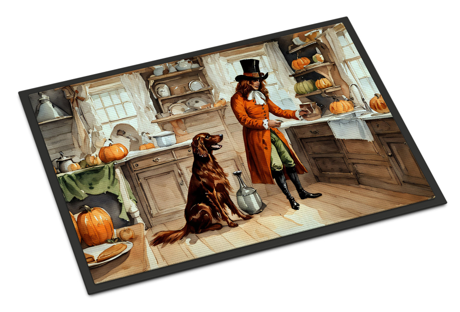 Buy this Irish Setter Fall Kitchen Pumpkins Indoor or Outdoor Mat 24x36