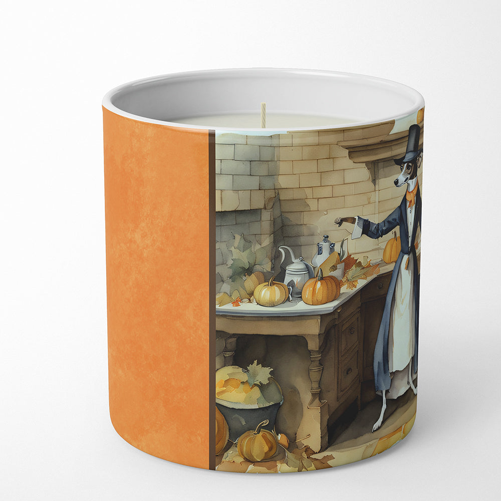 Italian Greyhound Fall Kitchen Pumpkins Decorative Soy Candle