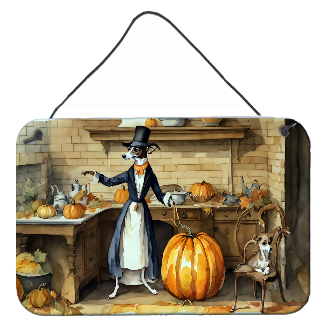 Buy this Italian Greyhound Fall Kitchen Pumpkins Wall or Door Hanging Prints