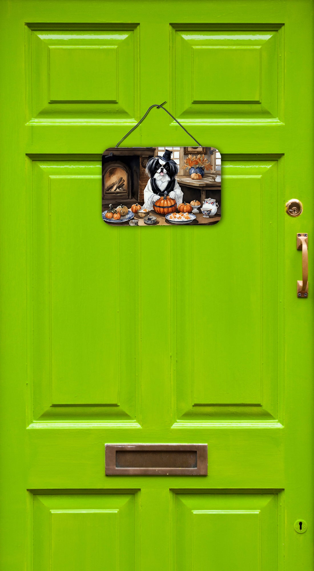 Buy this Japanese Chin Fall Kitchen Pumpkins Wall or Door Hanging Prints