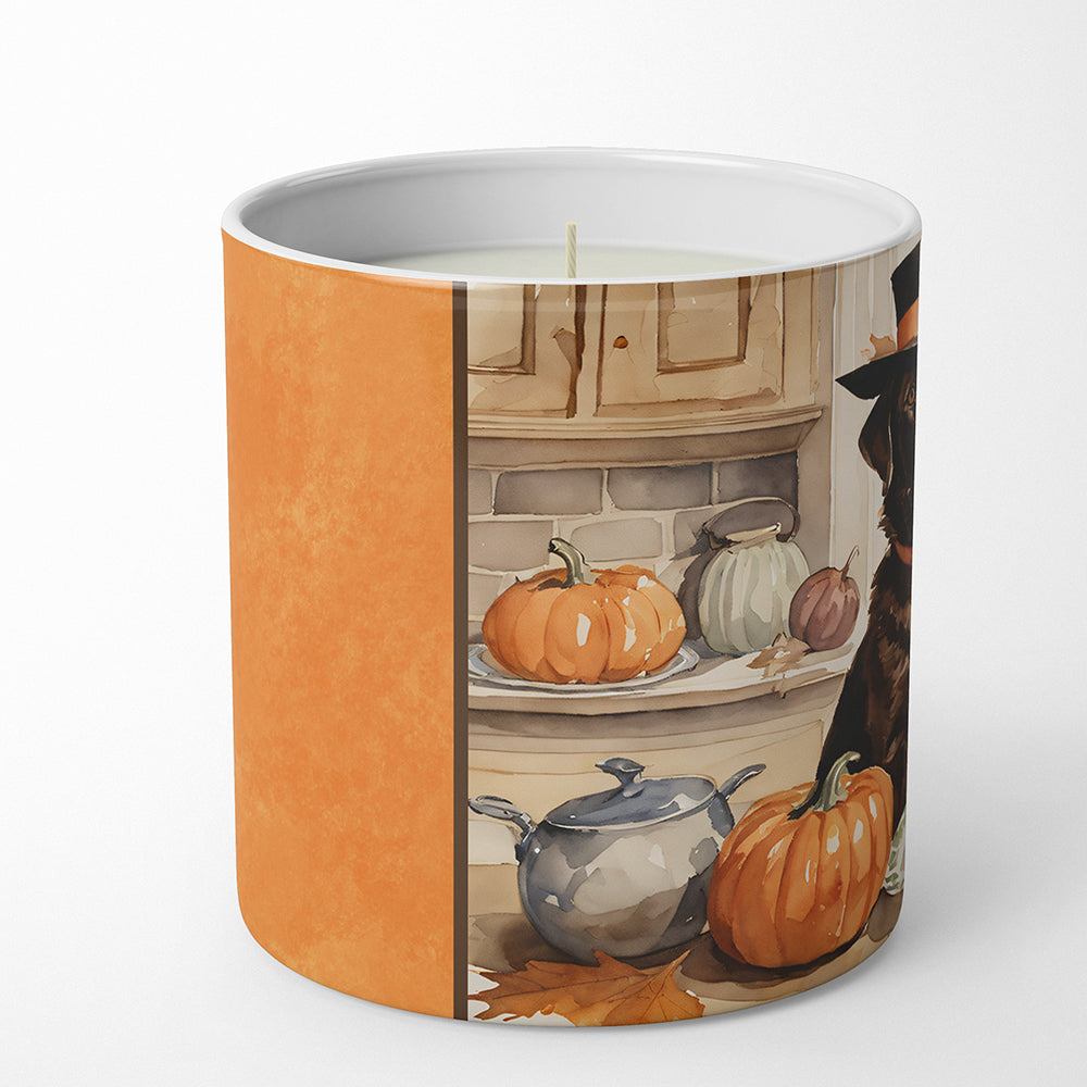 Chocolate Lab Fall Kitchen Pumpkins Decorative Soy Candle