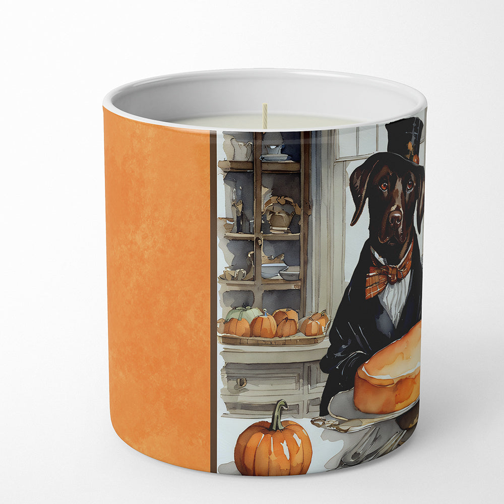 Chocolate Lab Fall Kitchen Pumpkins Decorative Soy Candle  the-store.com.