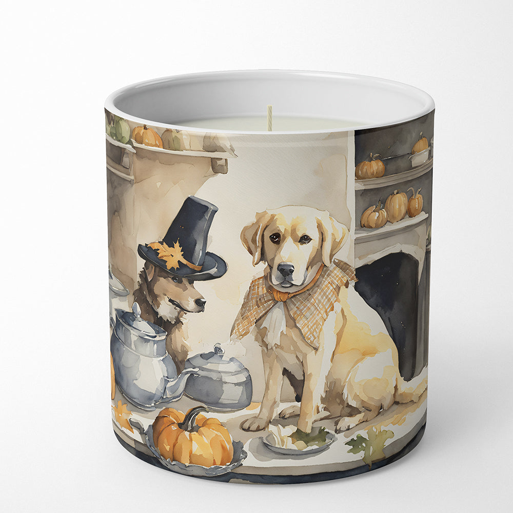Yellow Lab Fall Kitchen Pumpkins Decorative Soy Candle  the-store.com.