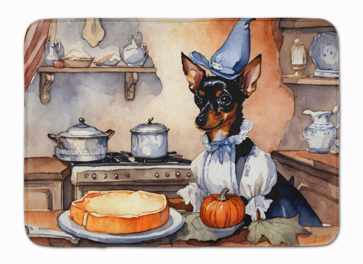 Buy this Miniature Pinscher Fall Kitchen Pumpkins Memory Foam Kitchen Mat