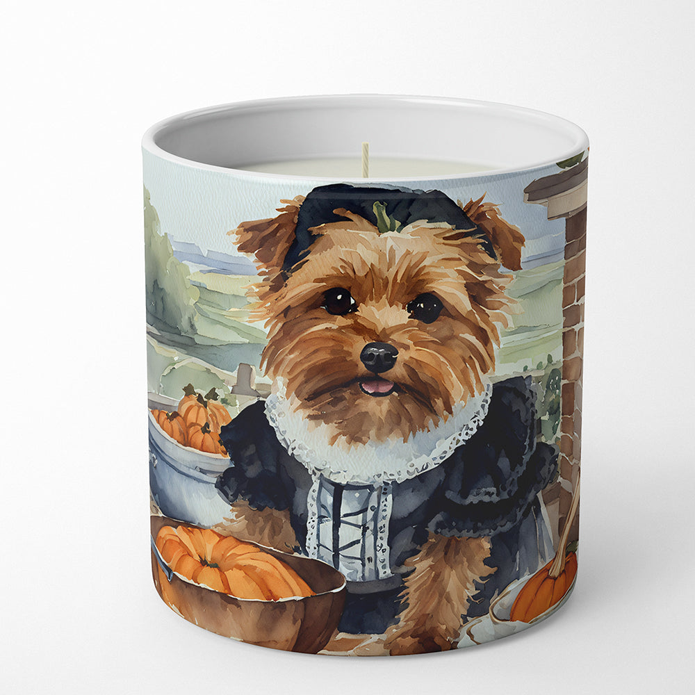 Norfolk Terrier Fall Kitchen Pumpkins Decorative Soy Candle  the-store.com.