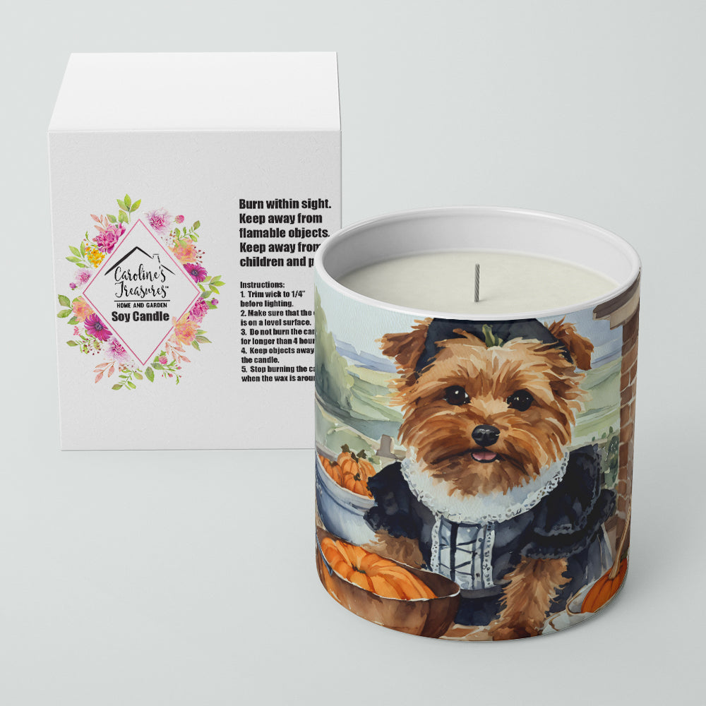 Norfolk Terrier Fall Kitchen Pumpkins Decorative Soy Candle  the-store.com.