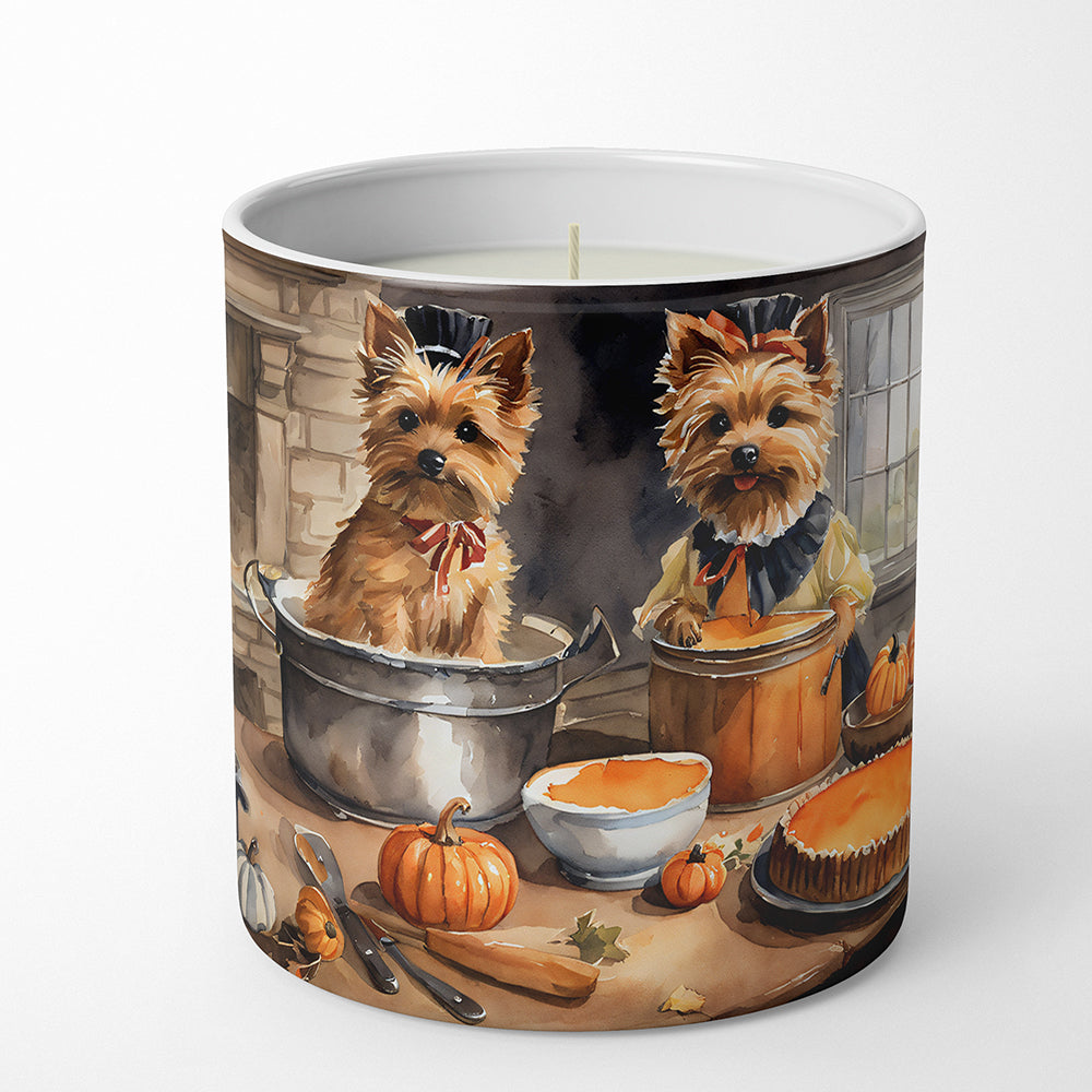 Buy this Norwich Terrier Fall Kitchen Pumpkins Decorative Soy Candle