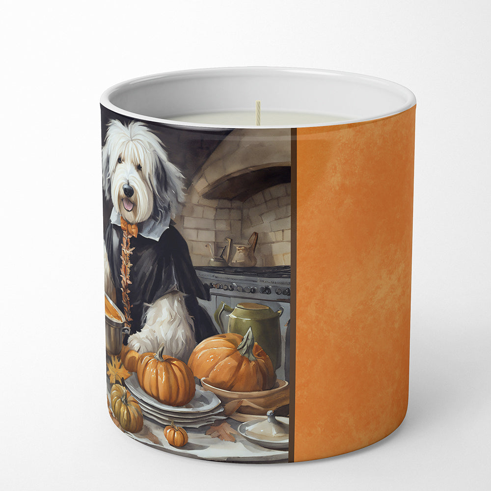 Old English Sheepdog Fall Kitchen Pumpkins Decorative Soy Candle  the-store.com.