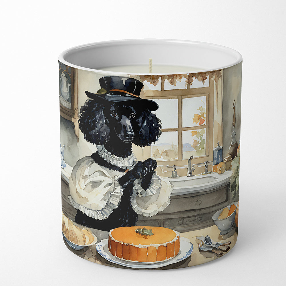 Poodle Fall Kitchen Pumpkins Decorative Soy Candle