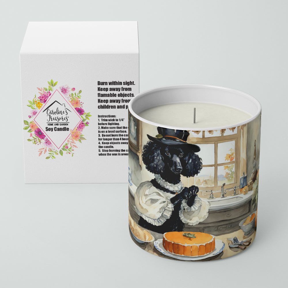 Poodle Fall Kitchen Pumpkins Decorative Soy Candle