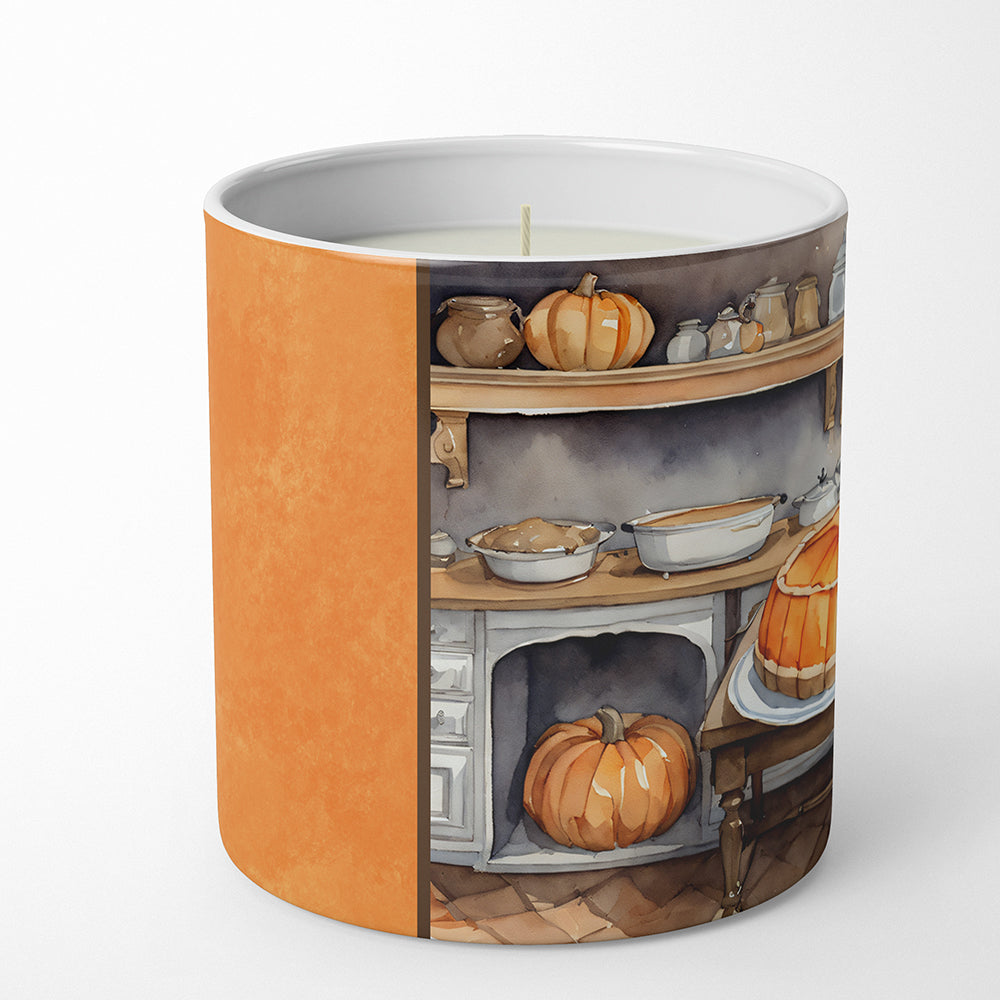 Pug Fall Kitchen Pumpkins Decorative Soy Candle