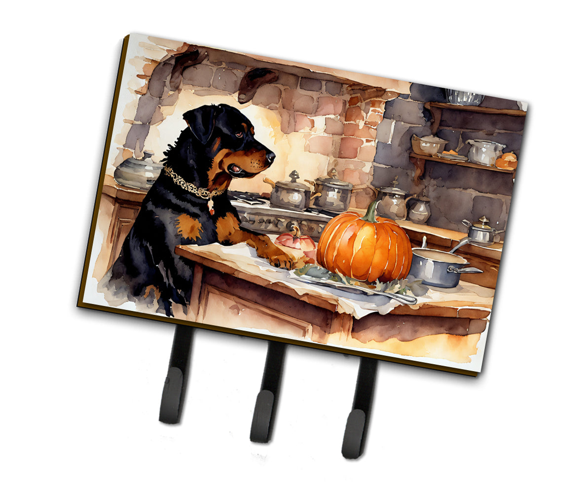 Buy this Rottweiler Fall Kitchen Pumpkins Leash or Key Holder