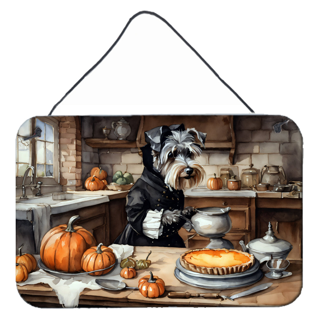 Buy this Schnauzer Fall Kitchen Pumpkins Wall or Door Hanging Prints