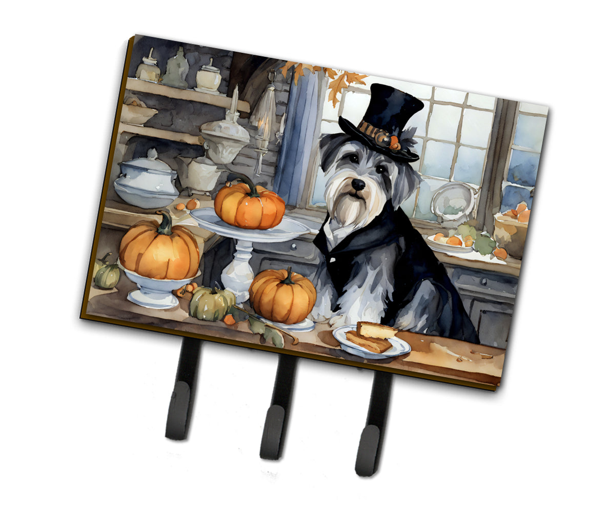 Buy this Schnauzer Fall Kitchen Pumpkins Leash or Key Holder