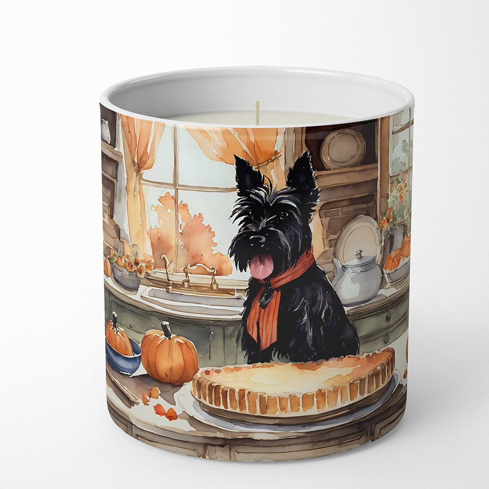 Buy this Scottish Terrier Fall Kitchen Pumpkins Decorative Soy Candle