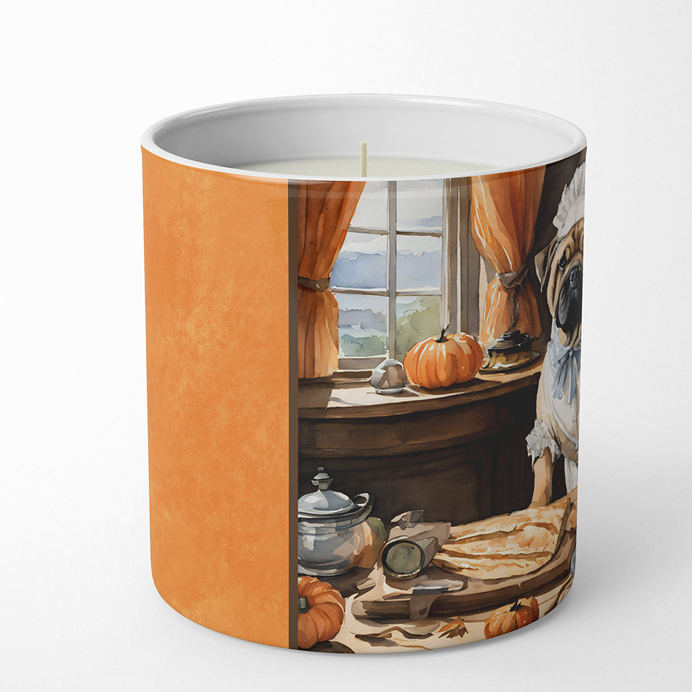 Shar Pei Fall Kitchen Pumpkins Decorative Soy Candle  the-store.com.