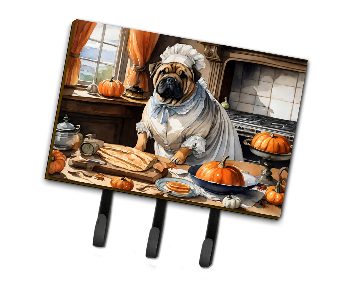 Buy this Shar Pei Fall Kitchen Pumpkins Leash or Key Holder