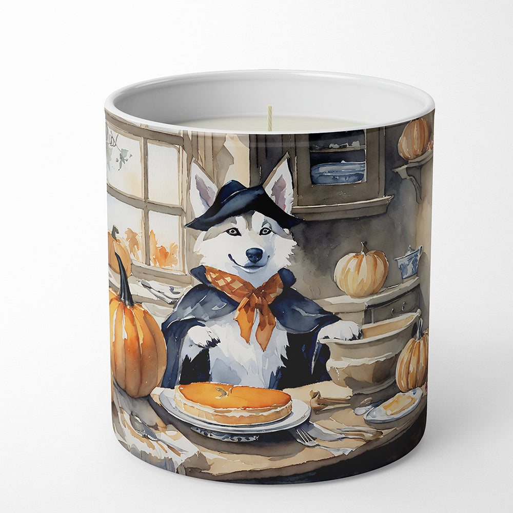 Buy this Siberian Husky Fall Kitchen Pumpkins Decorative Soy Candle