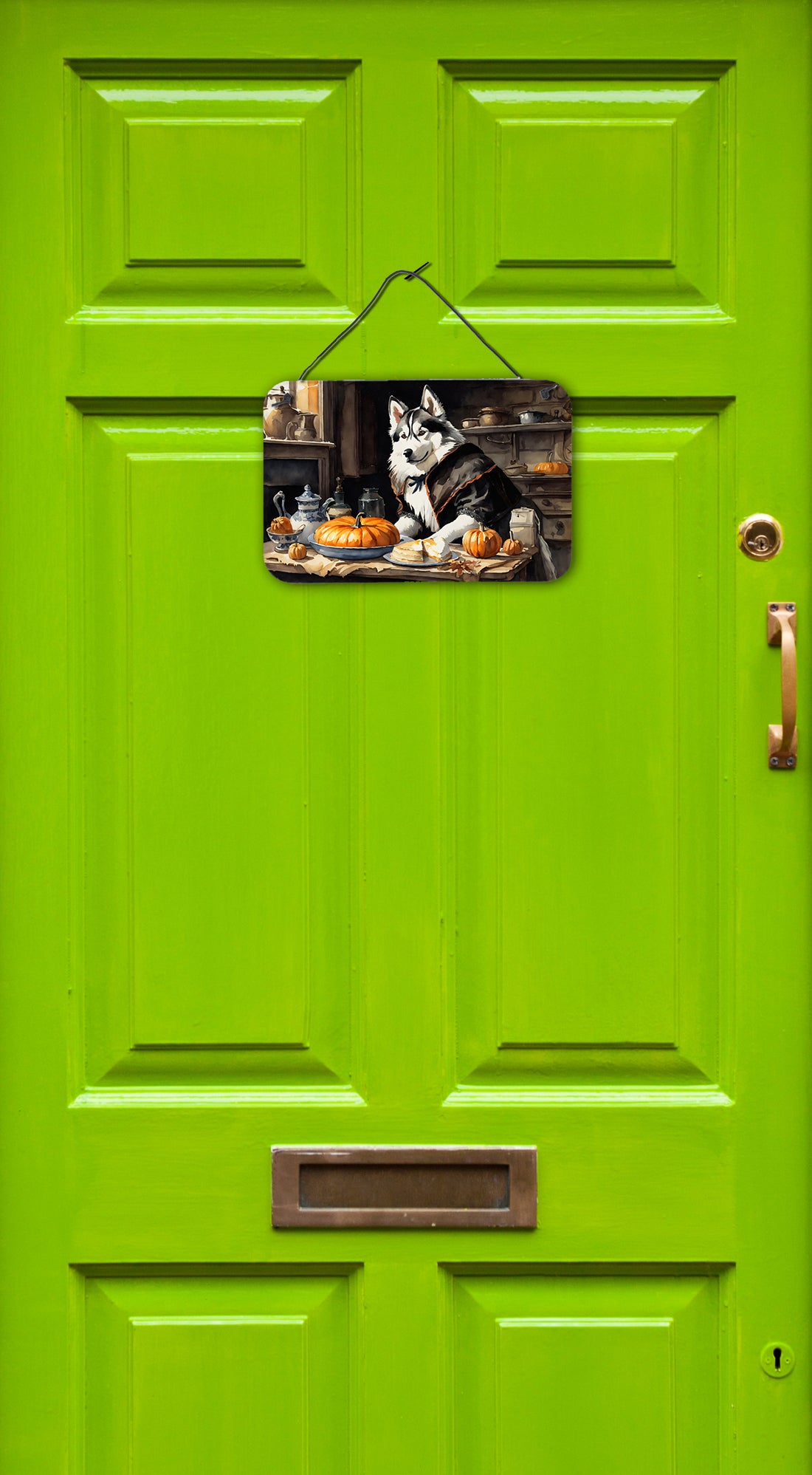 Siberian Husky Fall Kitchen Pumpkins Wall or Door Hanging Prints  the-store.com.