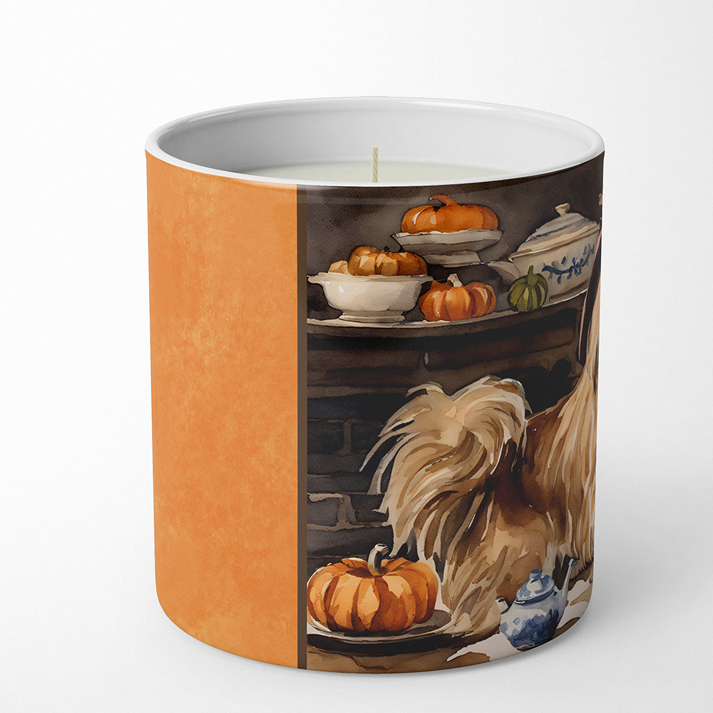 Tibetan Spaniel Fall Kitchen Pumpkins Decorative Soy Candle  the-store.com.