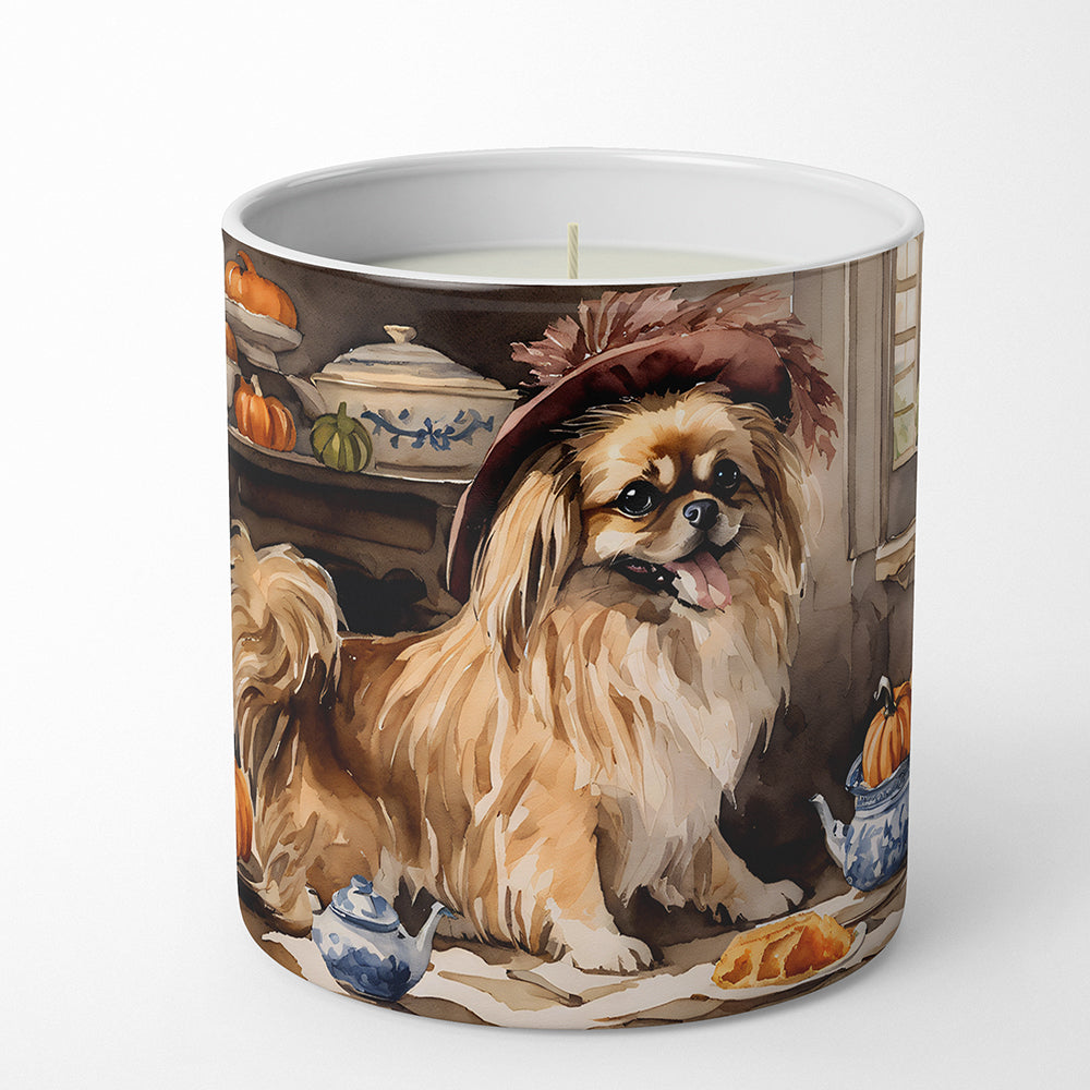 Buy this Tibetan Spaniel Fall Kitchen Pumpkins Decorative Soy Candle