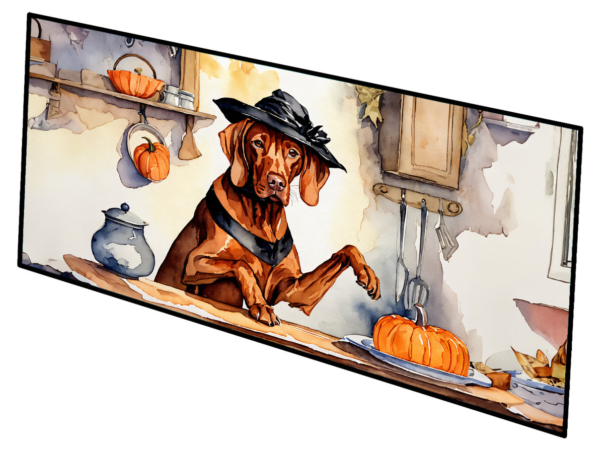 Buy this Vizsla Fall Kitchen Pumpkins Runner Mat 28x58