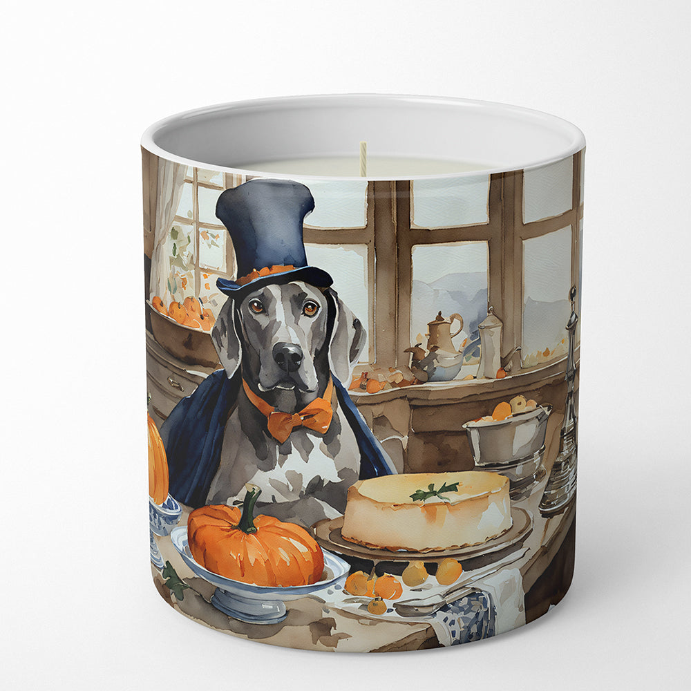 Weimaraner Fall Kitchen Pumpkins Decorative Soy Candle  the-store.com.