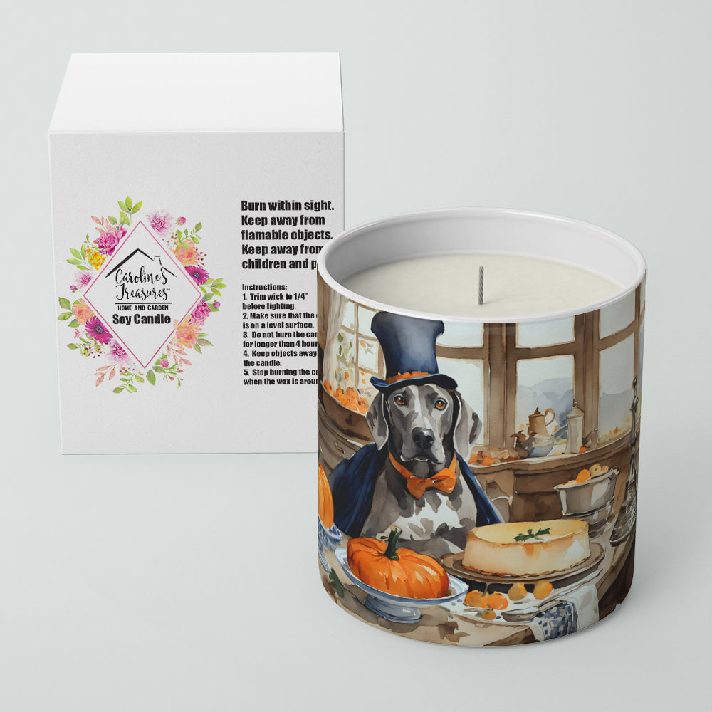 Weimaraner Fall Kitchen Pumpkins Decorative Soy Candle  the-store.com.