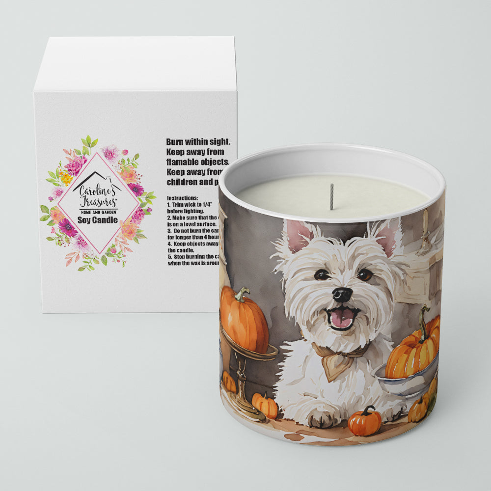 Westie Fall Kitchen Pumpkins Decorative Soy Candle  the-store.com.