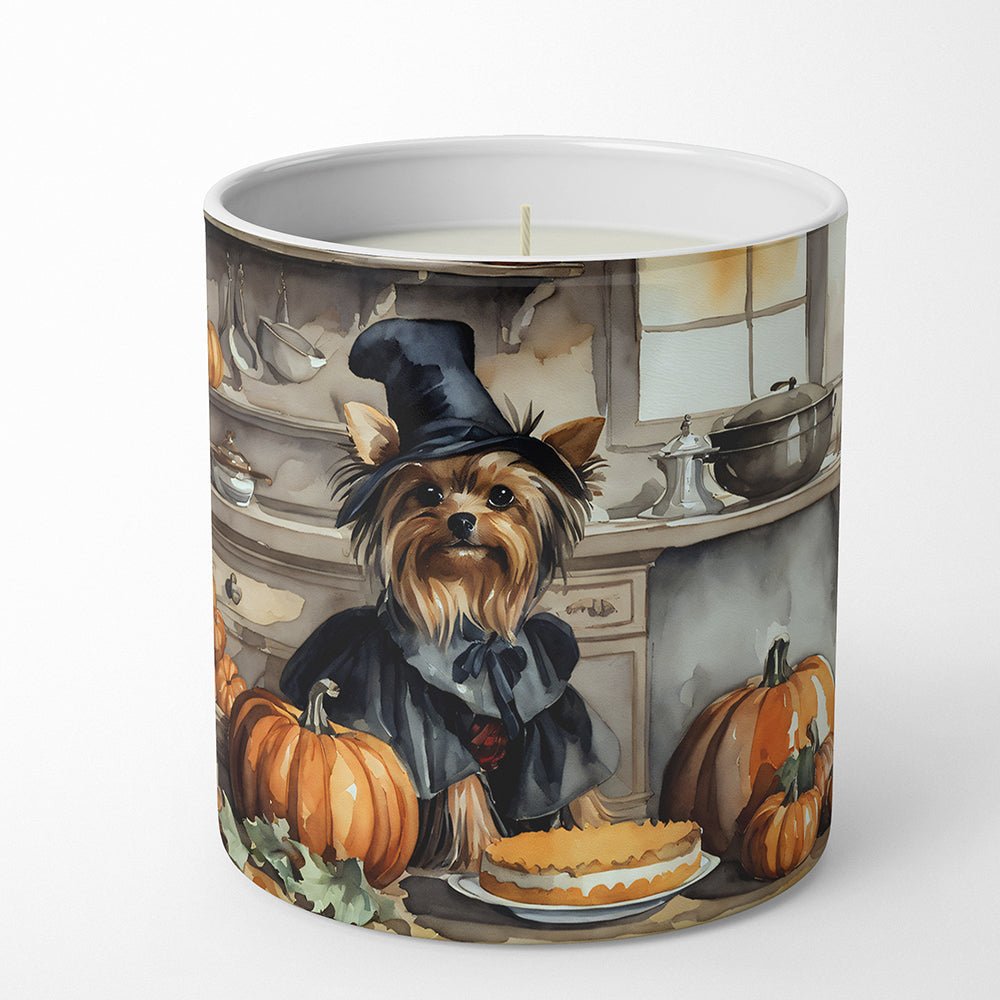 Yorkie Fall Kitchen Pumpkins Decorative Soy Candle