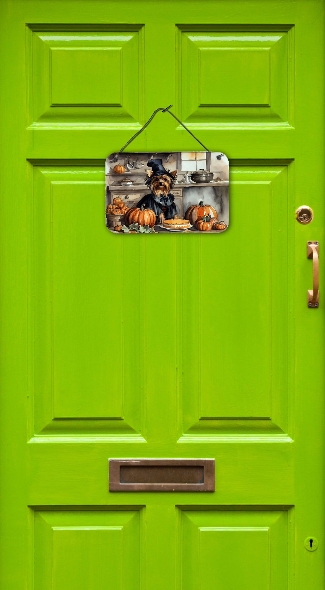 Yorkie Fall Kitchen Pumpkins Wall or Door Hanging Prints  the-store.com.