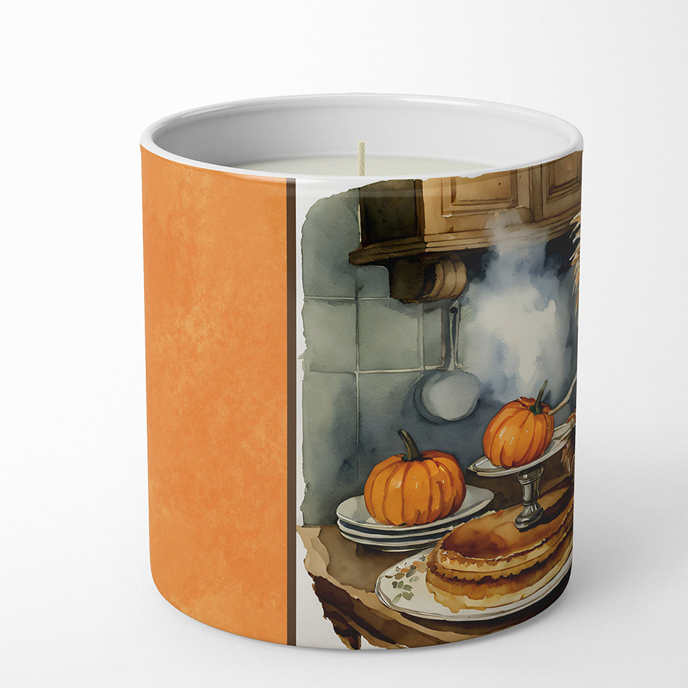 Yorkie Fall Kitchen Pumpkins Decorative Soy Candle