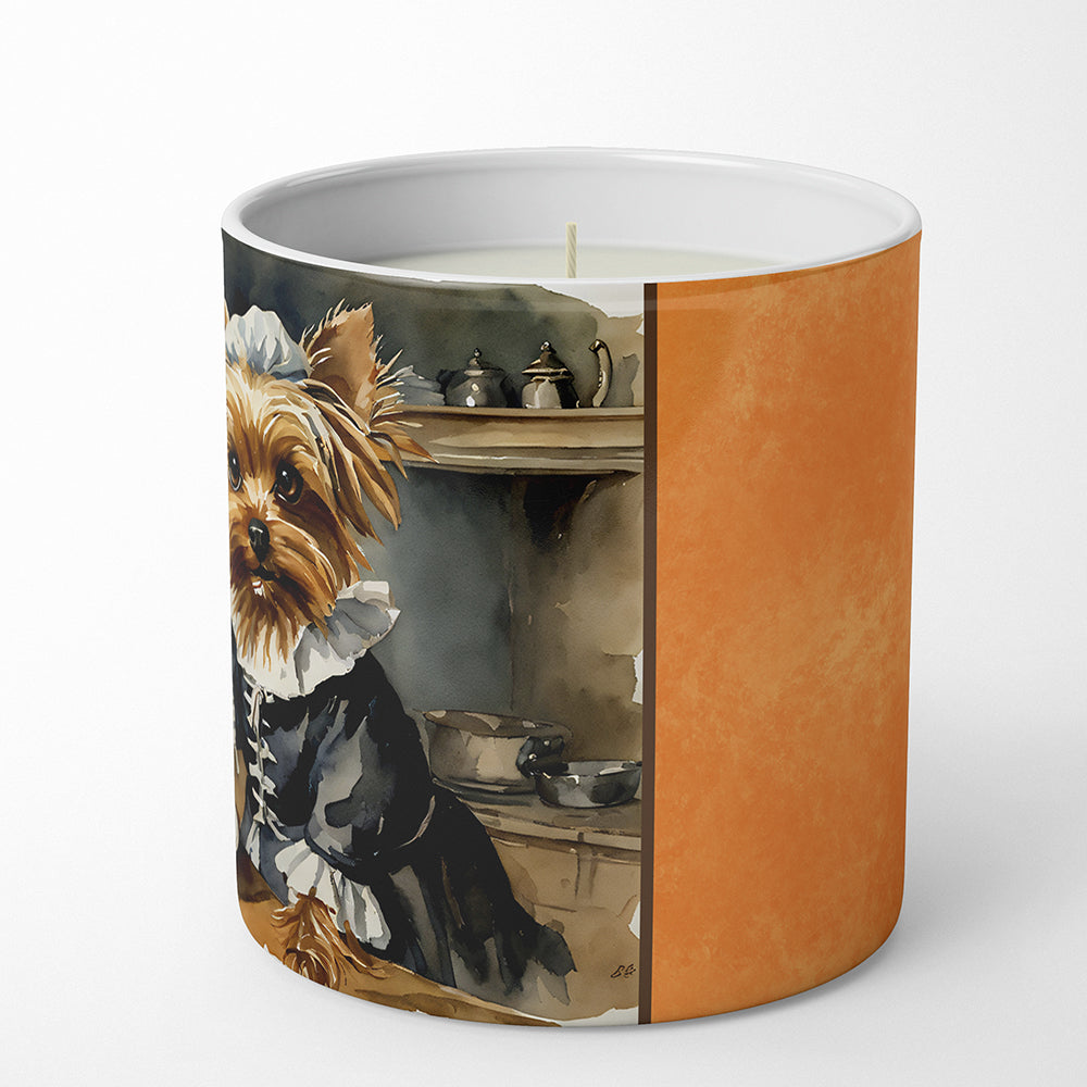 Yorkie Fall Kitchen Pumpkins Decorative Soy Candle  the-store.com.