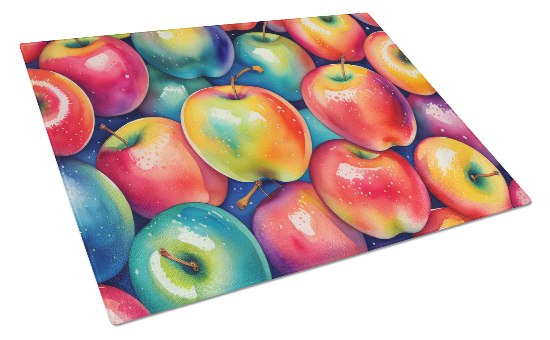 Buy this Colorful Apples Glass Cutting Board Large