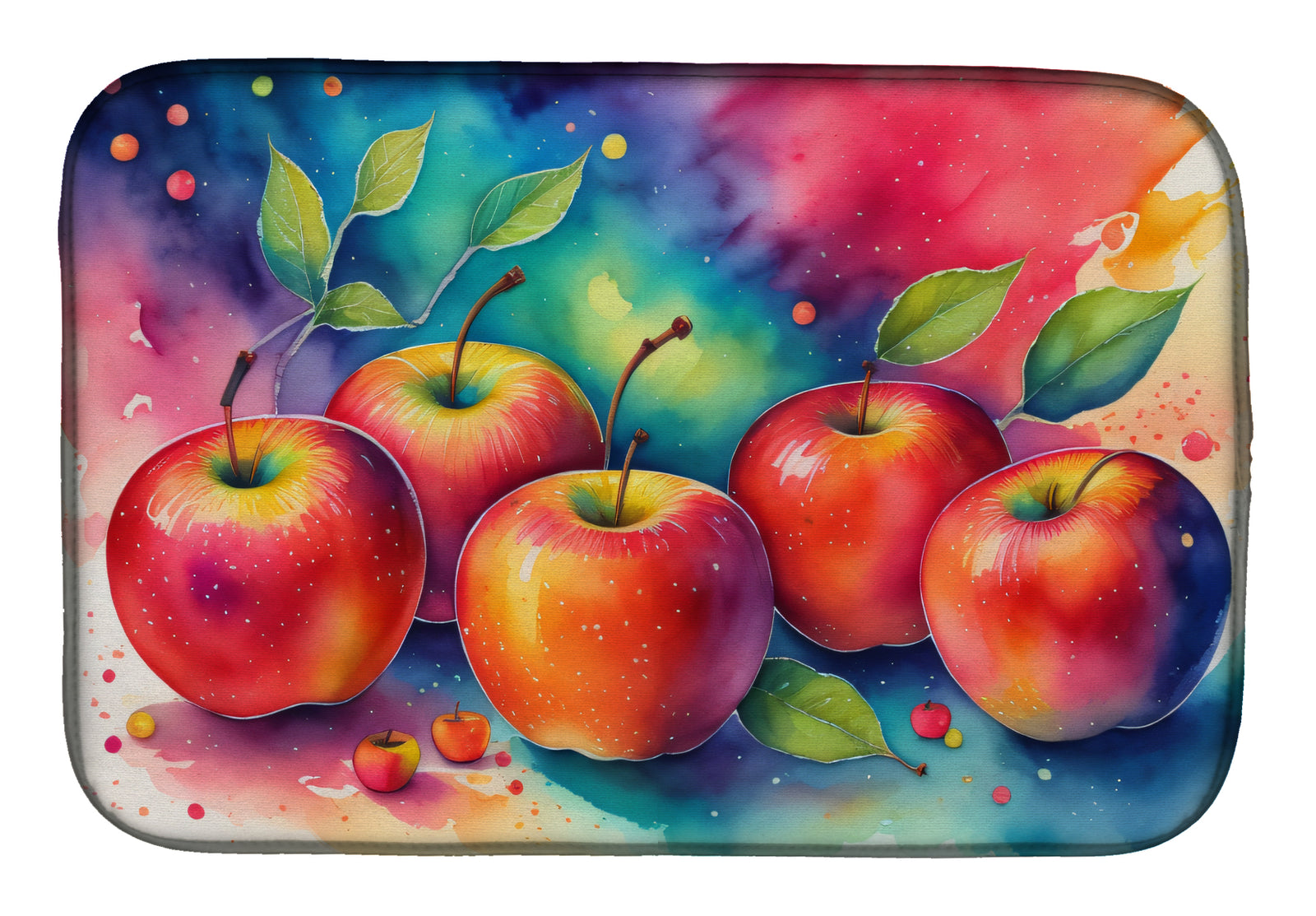 Buy this Colorful Apples Dish Drying Mat